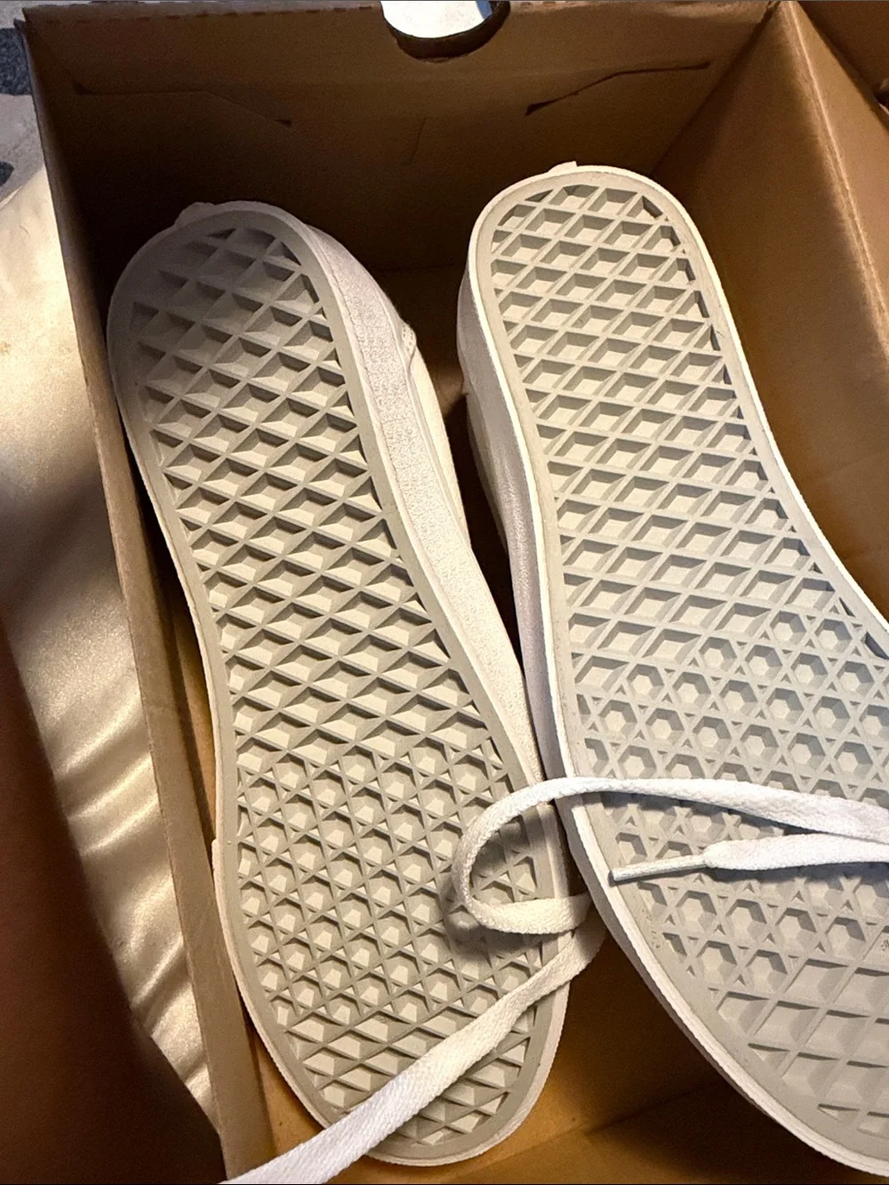 Vans all white